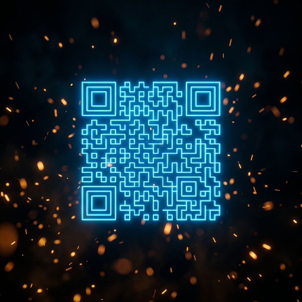 Diseño 3D QR Luminoso UmbralQR